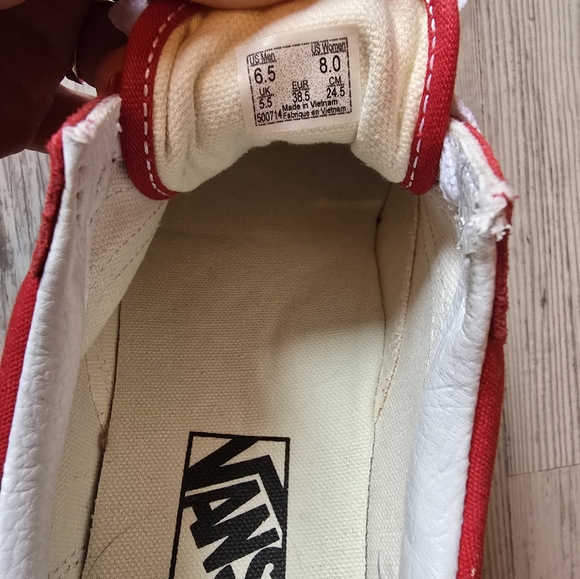 Vans Old Skool Skate Shoe - Racing Red - Picture 2 of 4